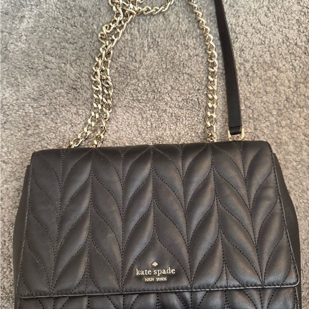 Kate Spade Black Quilted Crossbody Bag